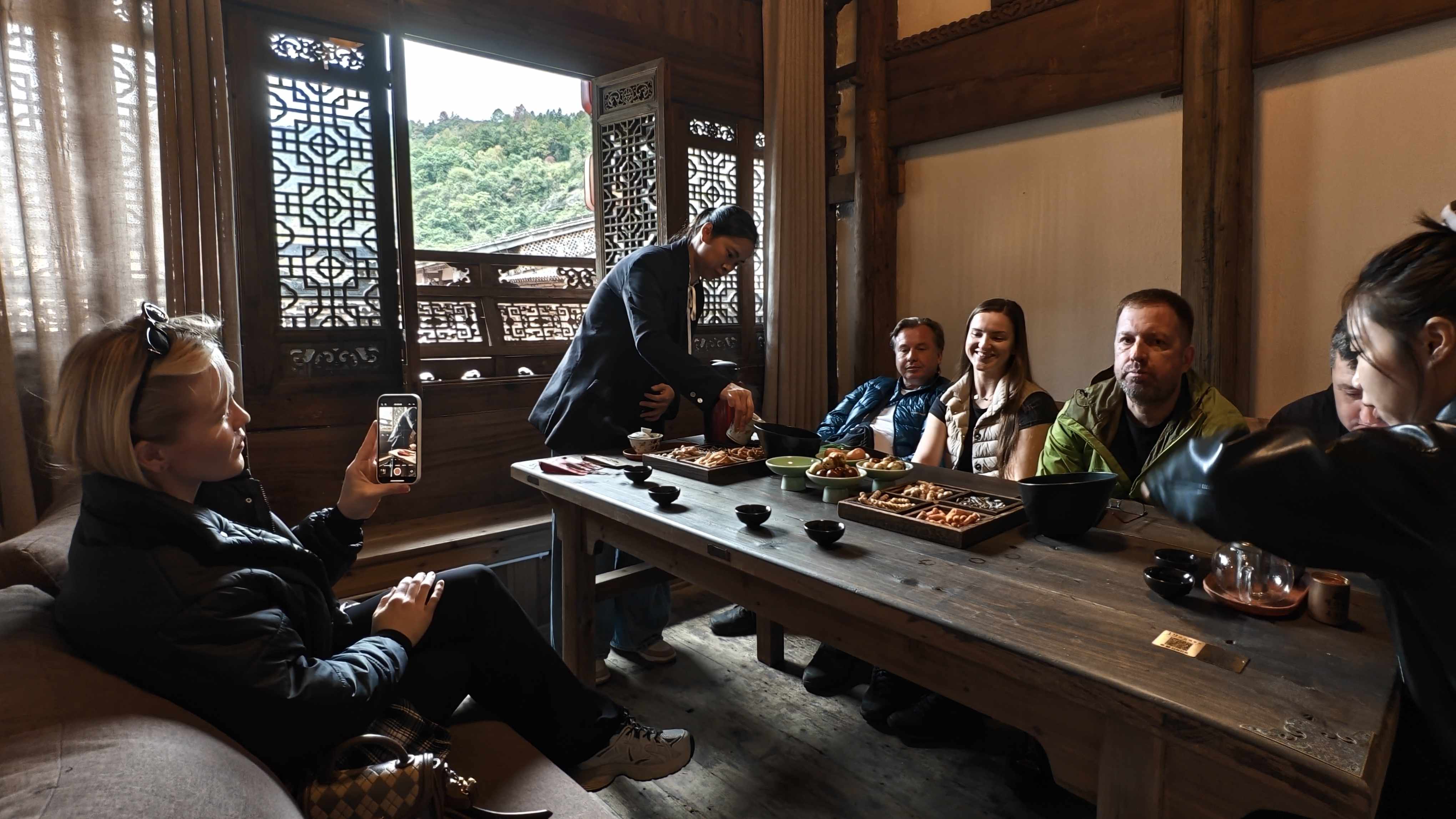 Чайная церемония в отеле Shilongji